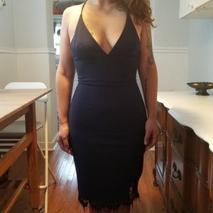 ASTR the label Navy Blue cocktail dress with lace